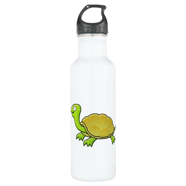 Cartoon Turtle Trinkflasche (Vorderseite)