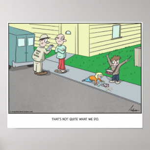 Cartoon über die Plage-Kontrolle personalisiert Poster