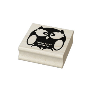 Cartoon Uhu Art Briefmarke Gummistempel