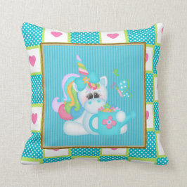 Cartoon Unicorn Kinderzimmer Kissen werfen