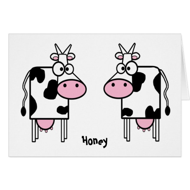 Cartoon Vaches Love (Devant horizontal)