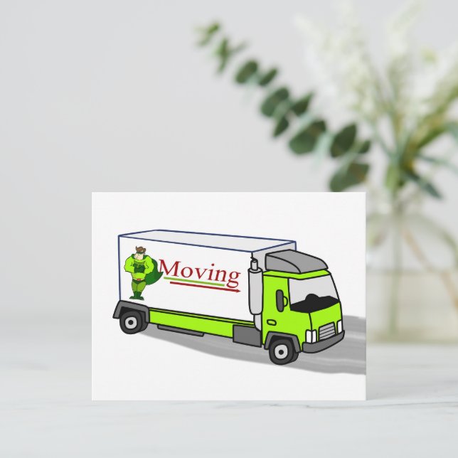 Cartoon verschieben Van Ändern des Fotos "Address  Postkarte (Stehend Vorderseite)