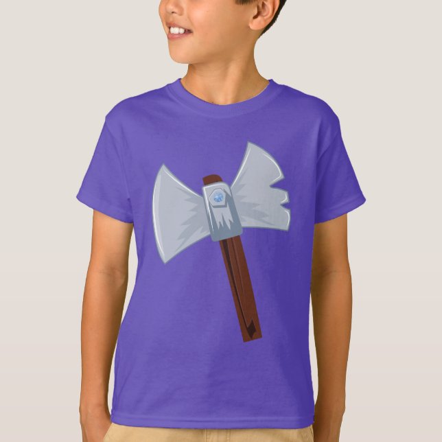 Cartoon Viking Ax T-Shirt (Vorderseite)