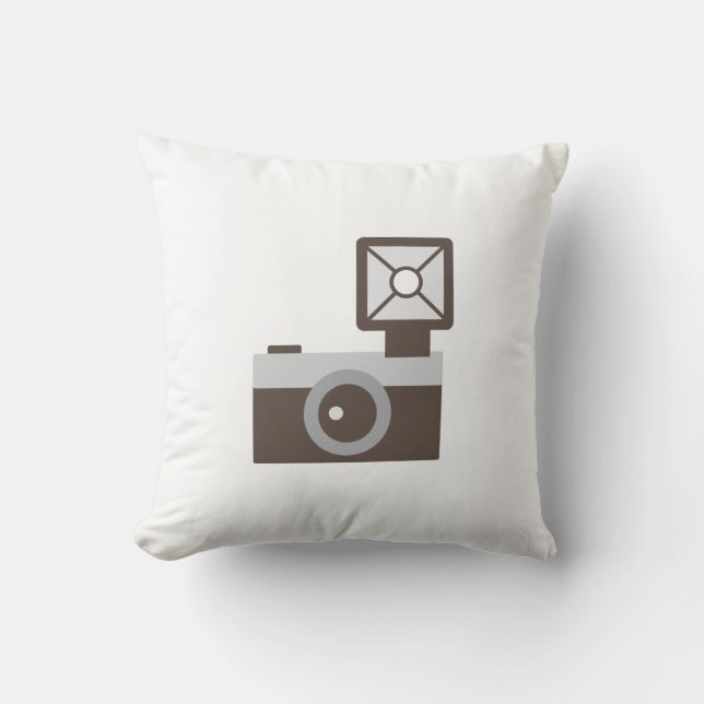 Cartoon Vintag Camera Kissen (Vorderseite)