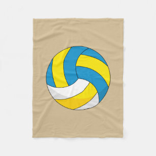 Cartoon Volleyball Ball Fleecedecke