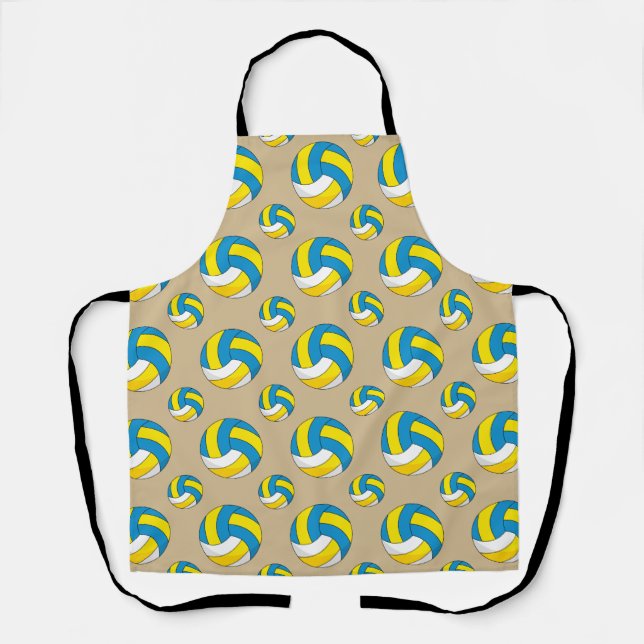 Cartoon Volleyball Ball Schürze (Vorderseite)