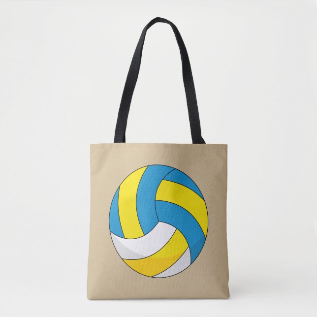 Cartoon Volleyball Ball Tasche (Vorderseite)