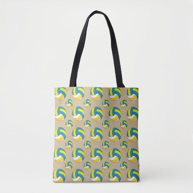 Cartoon Volleyball Ball Tasche (Vorderseite)