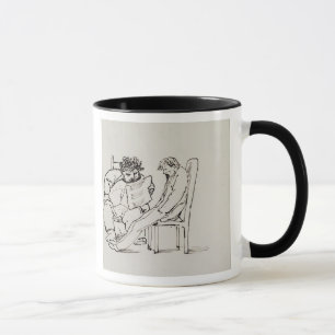 Cartoon von (1834-96) Lesepoesie Williams Morris Tasse