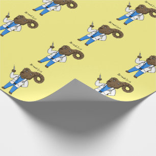 Cartoon von Bighorn-Schafen Geschenkpapier