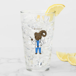 Cartoon von Bighorn-Schafen Glas