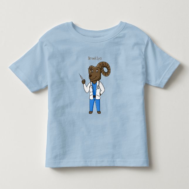 Cartoon von Bighorn-Schafen Kleinkind T-shirt (Vorderseite)