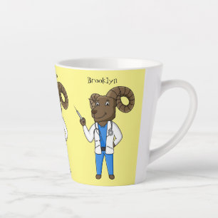 Cartoon von Bighorn-Schafen Milchtasse