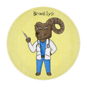 Cartoon von Bighorn-Schafen Schneidebrett