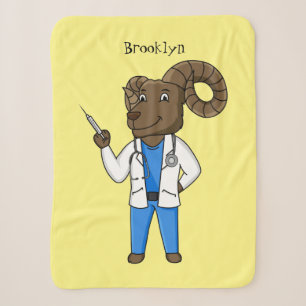 Cartoon von Bighorn-Schafen Sherpadecke