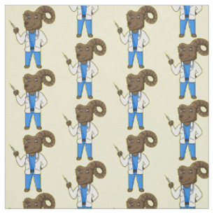 Cartoon von Bighorn-Schafen Stoff