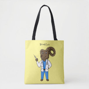 Cartoon von Bighorn-Schafen Tasche