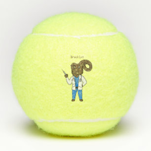 Cartoon von Bighorn-Schafen Tennisbälle
