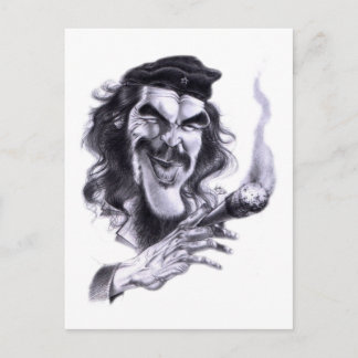 Cartoon von Che Guevara Postkarte