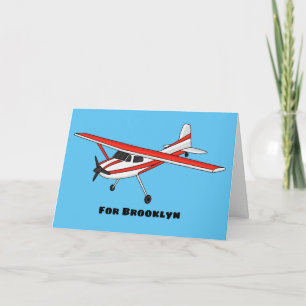 Cartoon von dreirädrigen Flugzeugen Karte