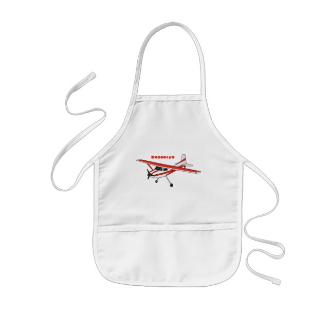 Cartoon von dreirädrigen Flugzeugen Kinderschürze (Vorne)