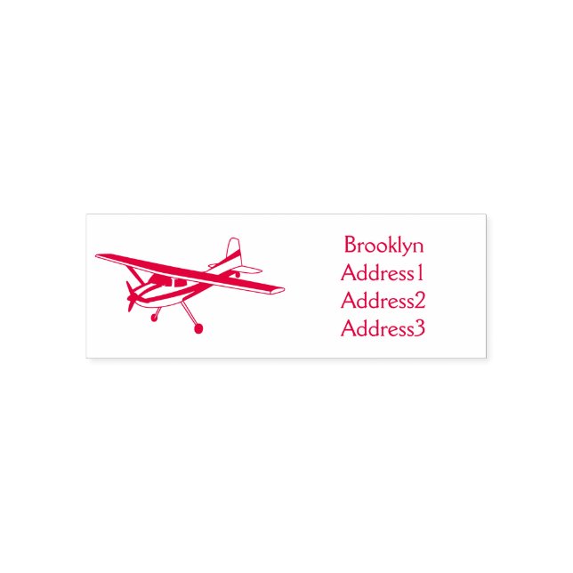 Cartoon von dreirädrigen Flugzeugen Permastempel (Design)