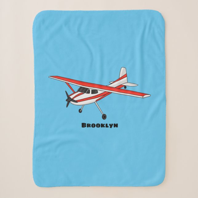 Cartoon von dreirädrigen Flugzeugen Sherpadecke (Vorderseite)
