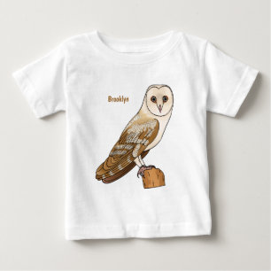 Cartoon von Eulenvögeln Baby T-shirt