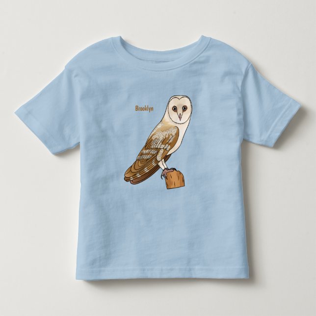 Cartoon von Eulenvögeln Kleinkind T-shirt (Vorderseite)