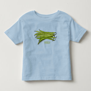 Cartoon von grünen Bohnen Kleinkind T-shirt