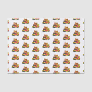 Cartoon von Hot Dog Futter LKW Seidenpapier