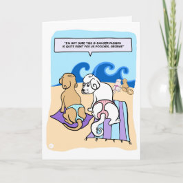 Cartoon von Hunden mit G-Banger Funny Card Karte