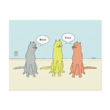 Cartoon von Katzen mit "Meow" und "Usow" von lusti