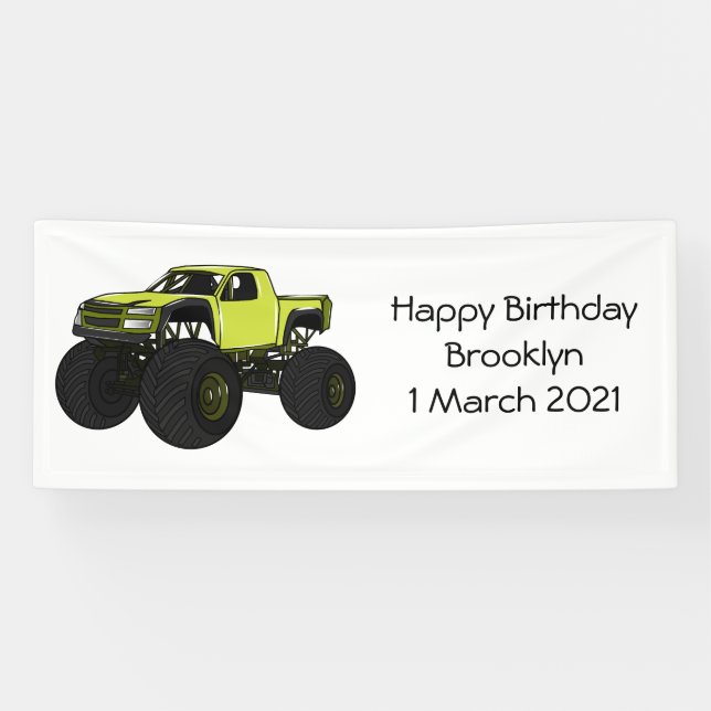 Cartoon von Monster Banner (Horizontal)