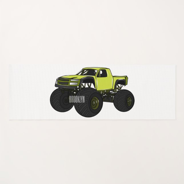 Cartoon von Monster Yogamatte (Vorderseite (Horizontal))