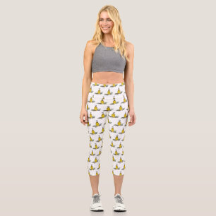 Cartoon von Olivenöl Capri Leggings