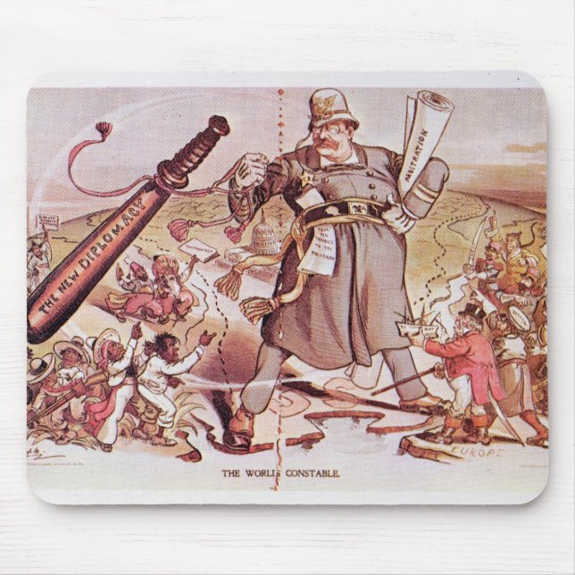 Cartoon von Präsidenten Roosevelt Mousepad (Vorne)