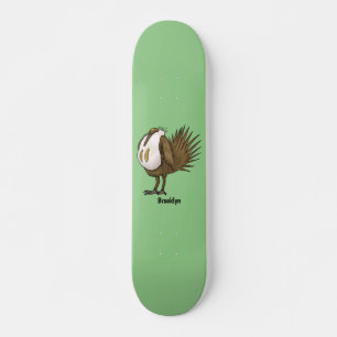 Cartoon von Salbei-Birnen Skateboard