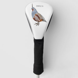 Cartoon von Wachtelvögeln Golf Headcover