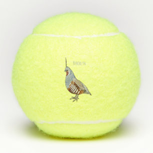 Cartoon von Wachtelvögeln Tennisbälle