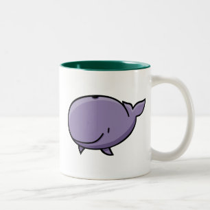 Cartoon-Wal Zweifarbige Tasse