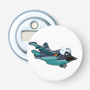 Cartoon Warbird Flugzeug Flaschenöffner