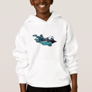 Cartoon-Warbird-Flugzeug Hoodie