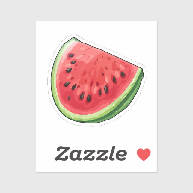 Cartoon watermelon aufkleber (Blatt)
