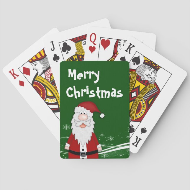 Cartoon Weihnachten Spielkarten (Rückseite)