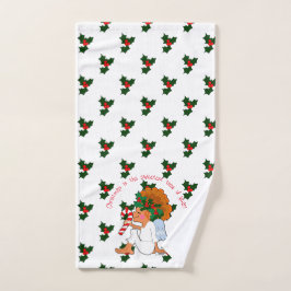 Cartoon Weihnachten Süßer Angel Holiday Handtuch