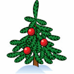 Cartoon-Weihnachtsbaum Freistehende Fotoskulptur<br><div class="desc">Niedlicher kleiner Cartoonartbaum</div>