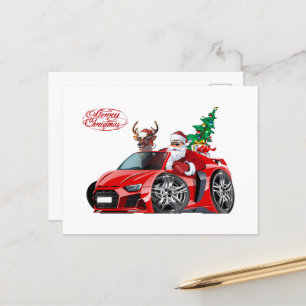 Cartoon Weihnachtsgrüßkarte Postkarte