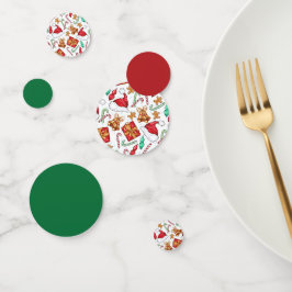 Cartoon Weihnachtsmuster Konfetti