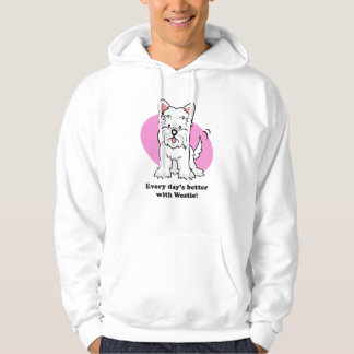 Cartoon Westie Hoodie